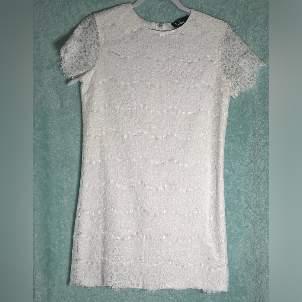 Lulu’s “Take Me to Brunch” Lace Mini Dress Party, Wedding, Occasion Size S